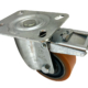 100mm LAG Swivel Castor with Brake and 105x80mm Bolt Hole Centres. M40 Series 23606FR