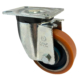 100mm LAG Swivel Castor with Polyurethane Tyre Cast Iron Wheel. M40 Series, 30kg Load Capacity